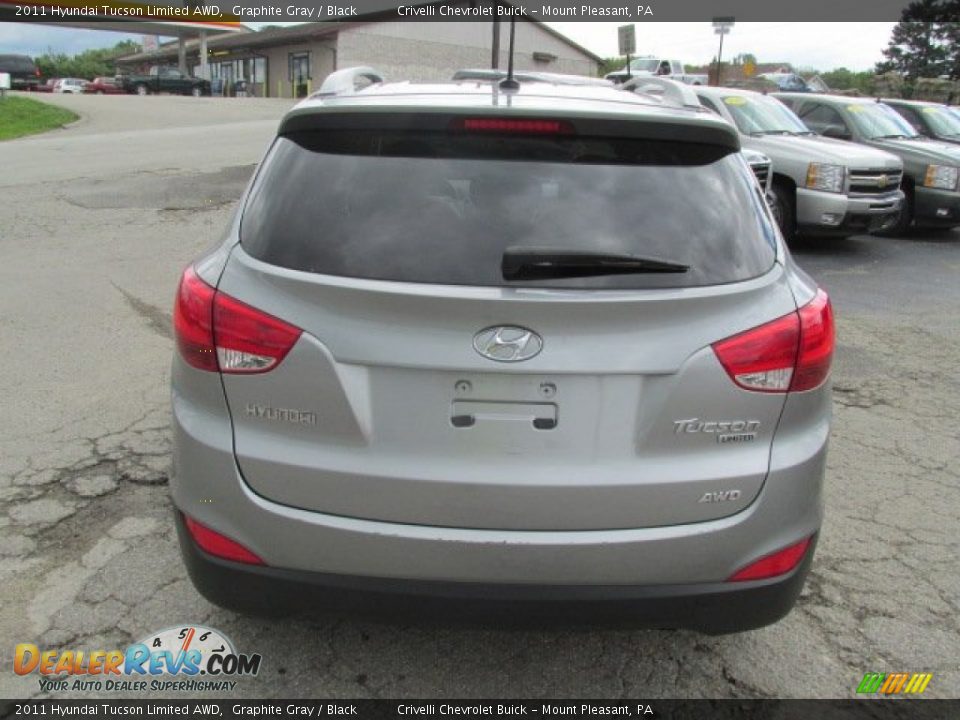 2011 Hyundai Tucson Limited AWD Graphite Gray / Black Photo #5