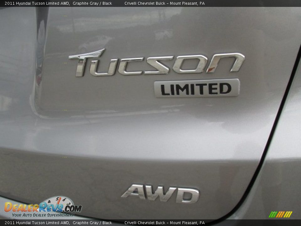2011 Hyundai Tucson Limited AWD Graphite Gray / Black Photo #6