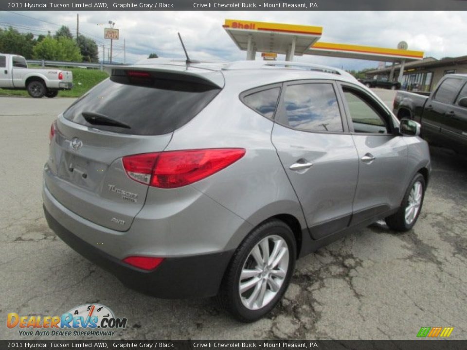 2011 Hyundai Tucson Limited AWD Graphite Gray / Black Photo #7