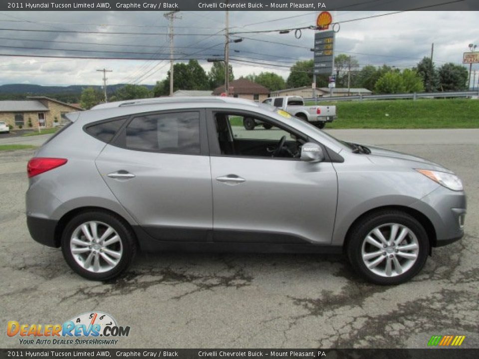 2011 Hyundai Tucson Limited AWD Graphite Gray / Black Photo #8