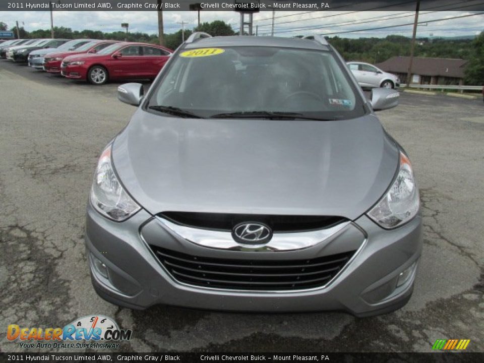 2011 Hyundai Tucson Limited AWD Graphite Gray / Black Photo #10