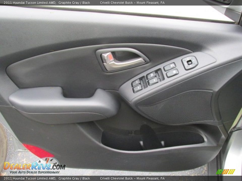 2011 Hyundai Tucson Limited AWD Graphite Gray / Black Photo #13