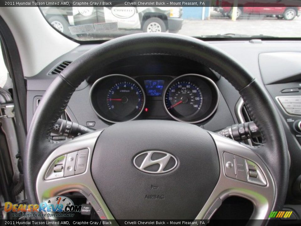 2011 Hyundai Tucson Limited AWD Graphite Gray / Black Photo #19
