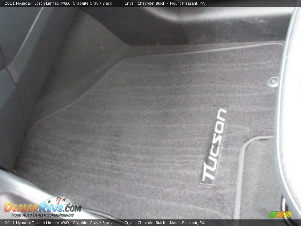 2011 Hyundai Tucson Limited AWD Graphite Gray / Black Photo #21