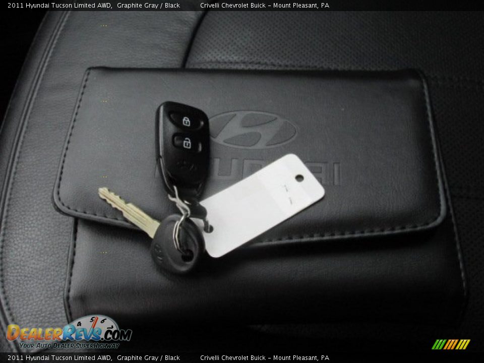 2011 Hyundai Tucson Limited AWD Graphite Gray / Black Photo #28