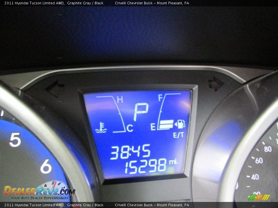 2011 Hyundai Tucson Limited AWD Graphite Gray / Black Photo #34