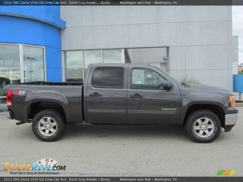 2011 GMC Sierra 1500 SLE Crew Cab 4x4 Storm Gray Metallic / Ebony Photo #2