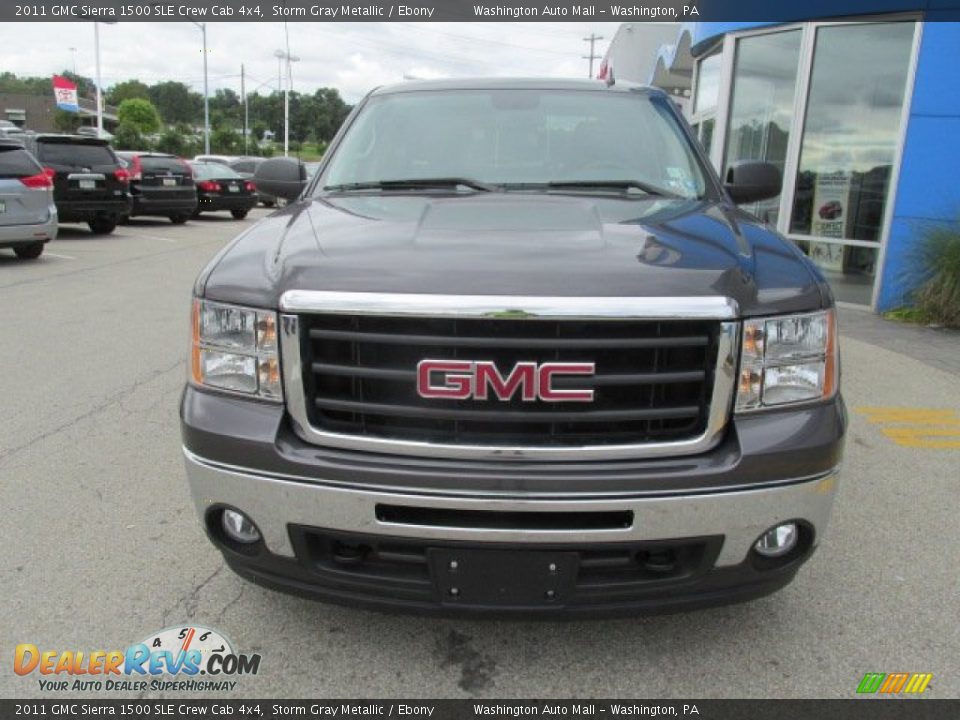 2011 GMC Sierra 1500 SLE Crew Cab 4x4 Storm Gray Metallic / Ebony Photo #3