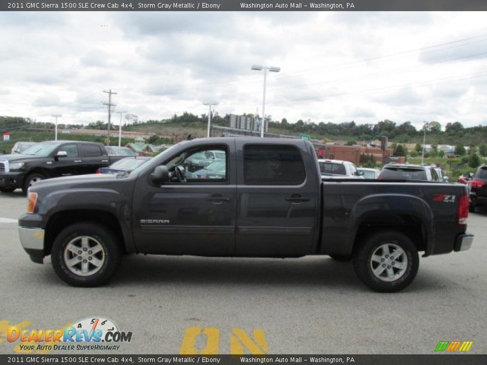 2011 GMC Sierra 1500 SLE Crew Cab 4x4 Storm Gray Metallic / Ebony Photo #5