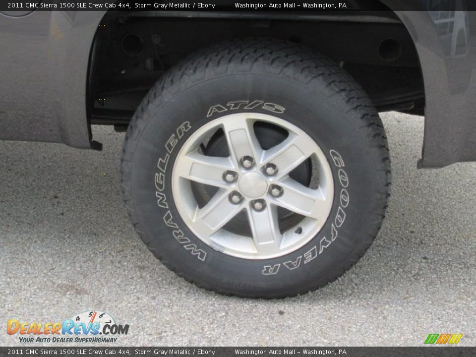 2011 GMC Sierra 1500 SLE Crew Cab 4x4 Storm Gray Metallic / Ebony Photo #6