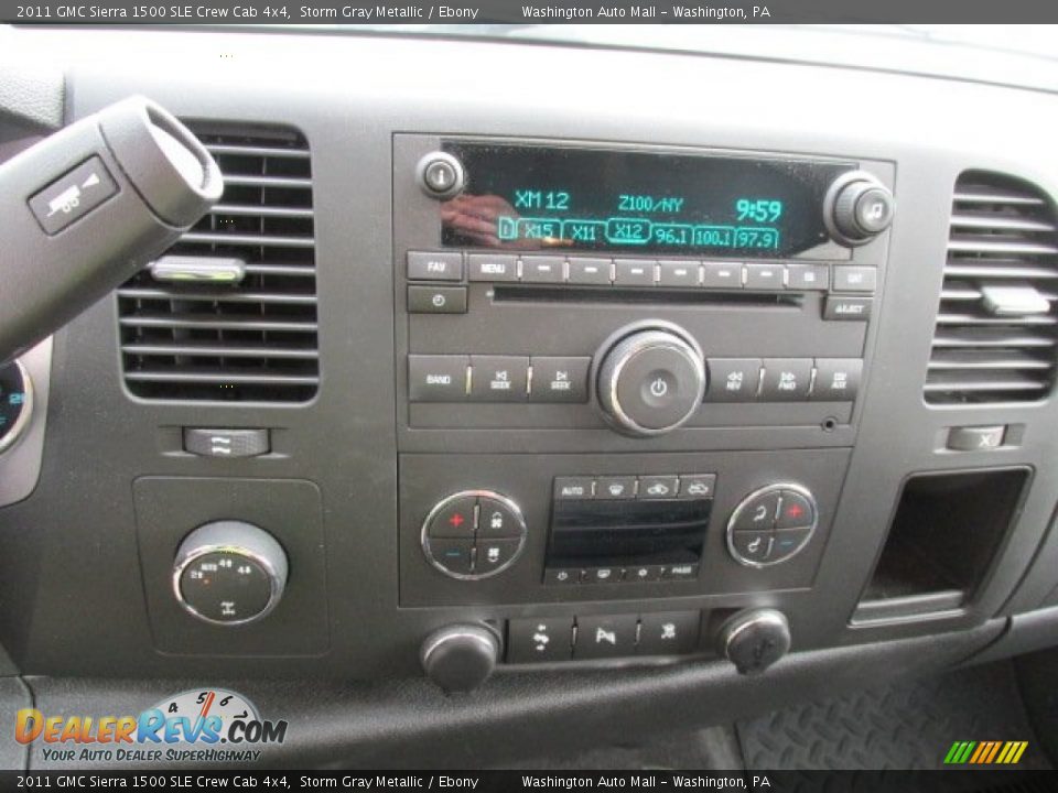 2011 GMC Sierra 1500 SLE Crew Cab 4x4 Storm Gray Metallic / Ebony Photo #15