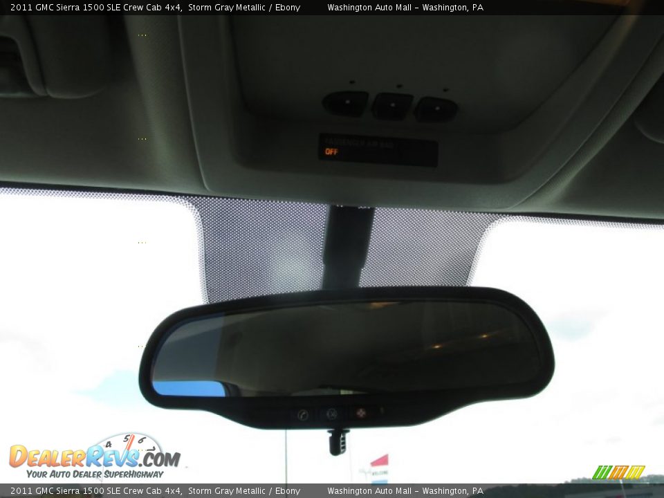 2011 GMC Sierra 1500 SLE Crew Cab 4x4 Storm Gray Metallic / Ebony Photo #16