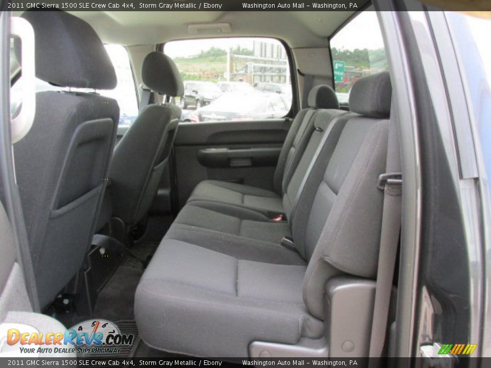 2011 GMC Sierra 1500 SLE Crew Cab 4x4 Storm Gray Metallic / Ebony Photo #18