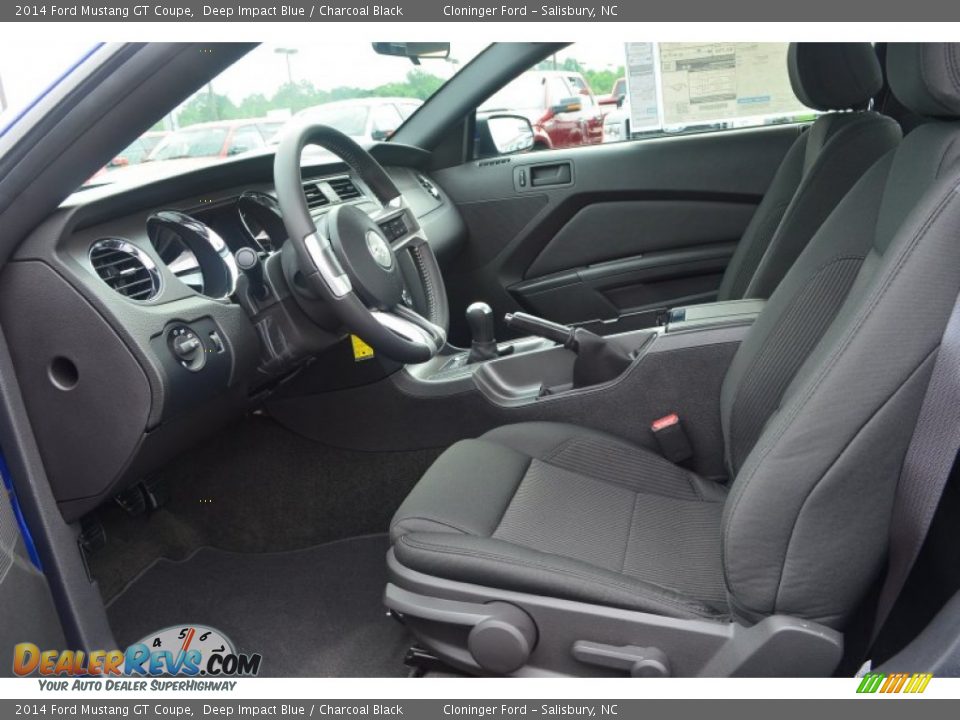 2014 Ford Mustang GT Coupe Deep Impact Blue / Charcoal Black Photo #5