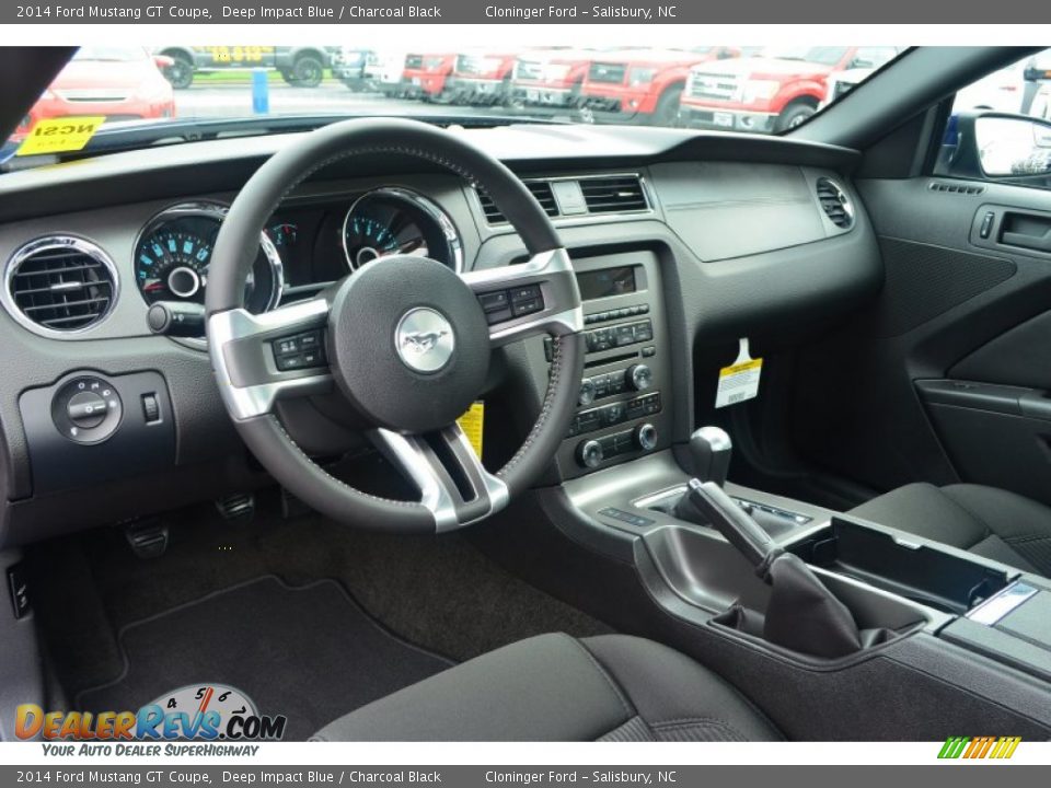 2014 Ford Mustang GT Coupe Deep Impact Blue / Charcoal Black Photo #6
