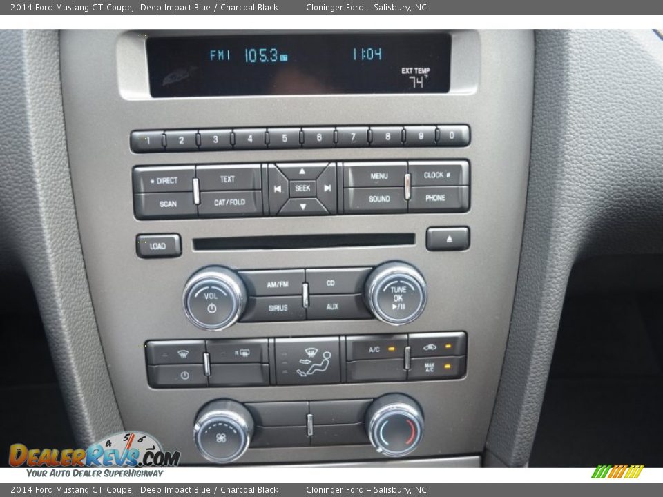 2014 Ford Mustang GT Coupe Deep Impact Blue / Charcoal Black Photo #10