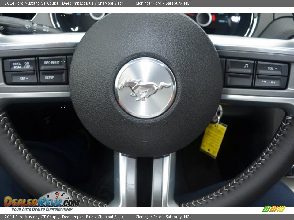 2014 Ford Mustang GT Coupe Deep Impact Blue / Charcoal Black Photo #12