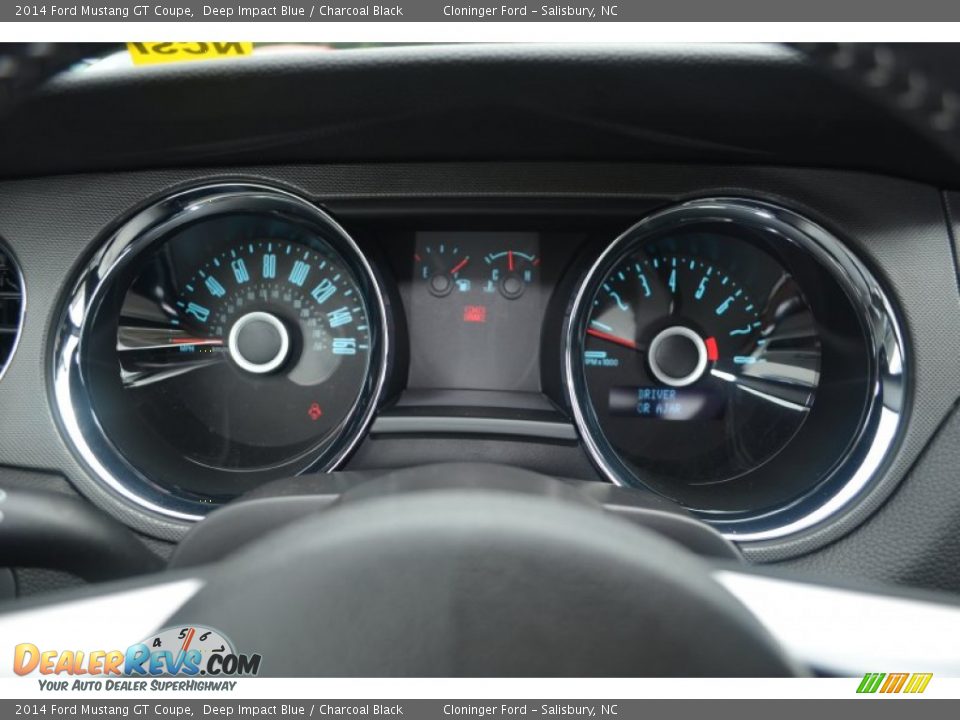 2014 Ford Mustang GT Coupe Deep Impact Blue / Charcoal Black Photo #13