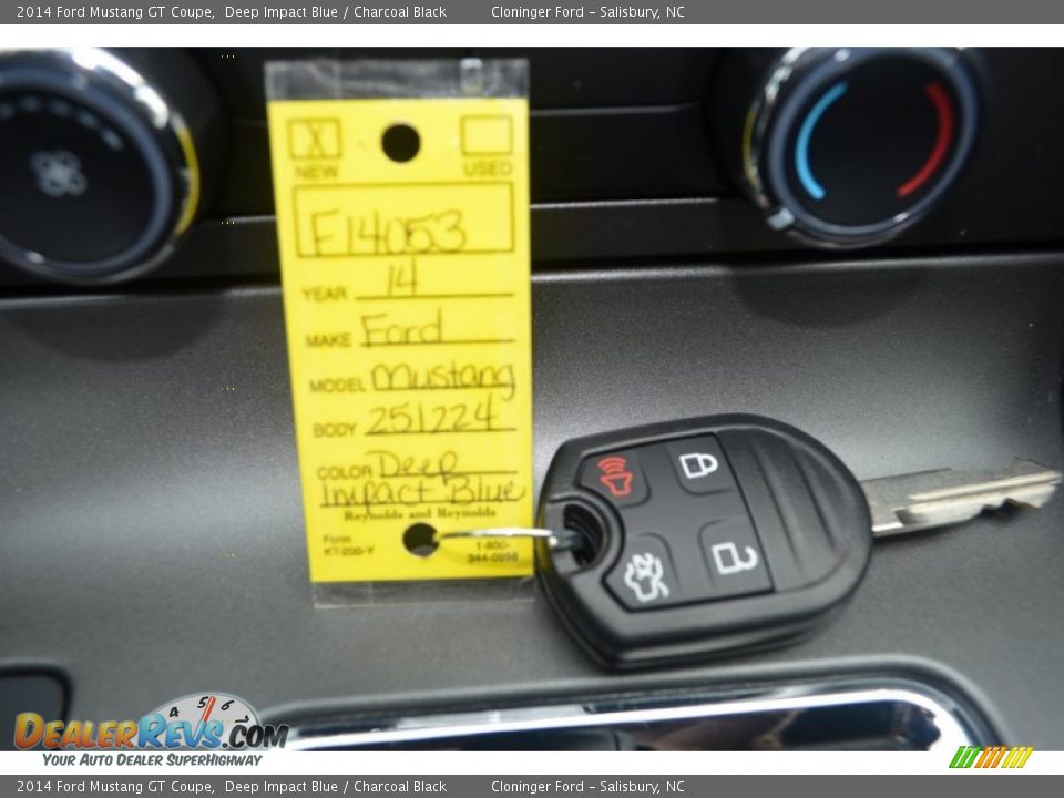 2014 Ford Mustang GT Coupe Deep Impact Blue / Charcoal Black Photo #15