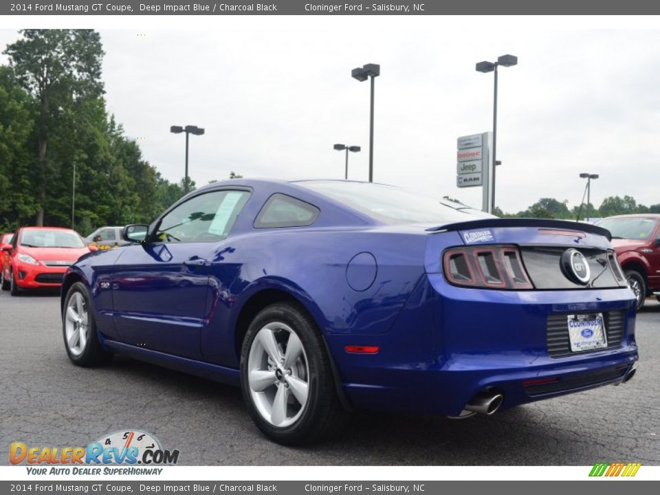 2014 Ford Mustang GT Coupe Deep Impact Blue / Charcoal Black Photo #16