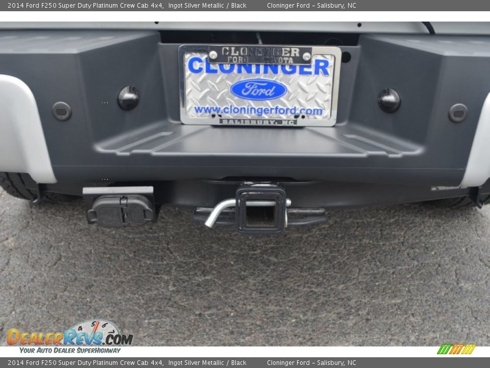 2014 Ford F250 Super Duty Platinum Crew Cab 4x4 Ingot Silver Metallic / Black Photo #9