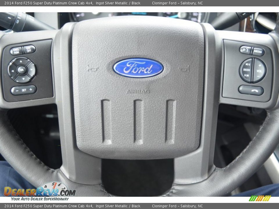2014 Ford F250 Super Duty Platinum Crew Cab 4x4 Steering Wheel Photo #23