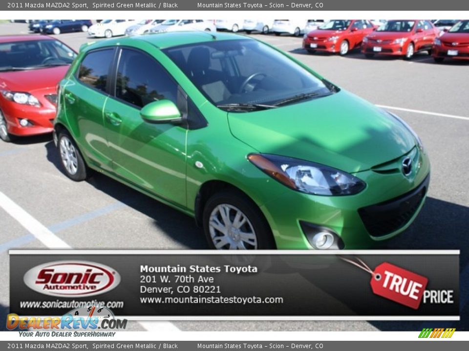 2011 Mazda MAZDA2 Sport Spirited Green Metallic / Black Photo #1