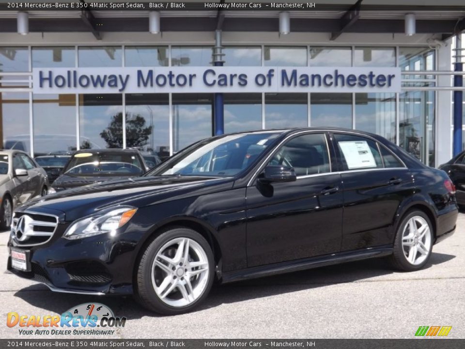2014 Mercedes-Benz E 350 4Matic Sport Sedan Black / Black Photo #1