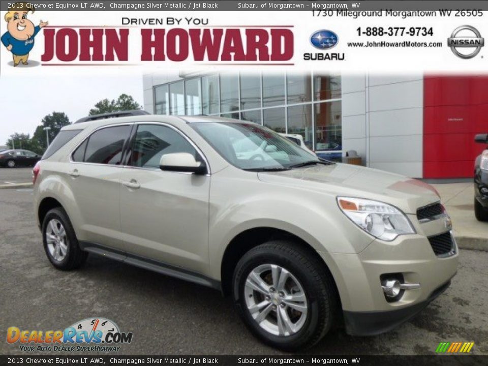 2013 Chevrolet Equinox LT AWD Champagne Silver Metallic / Jet Black Photo #1