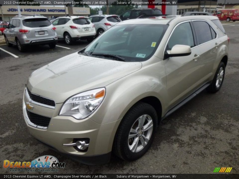 2013 Chevrolet Equinox LT AWD Champagne Silver Metallic / Jet Black Photo #3