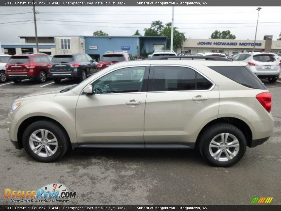 2013 Chevrolet Equinox LT AWD Champagne Silver Metallic / Jet Black Photo #8