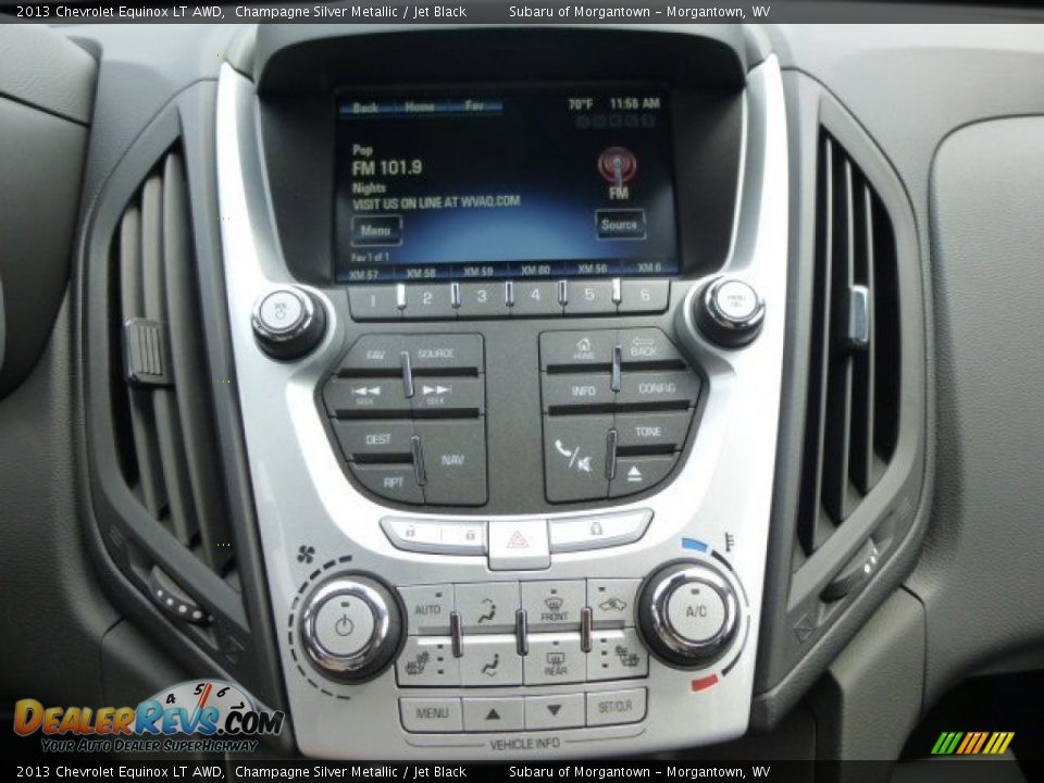 2013 Chevrolet Equinox LT AWD Champagne Silver Metallic / Jet Black Photo #19