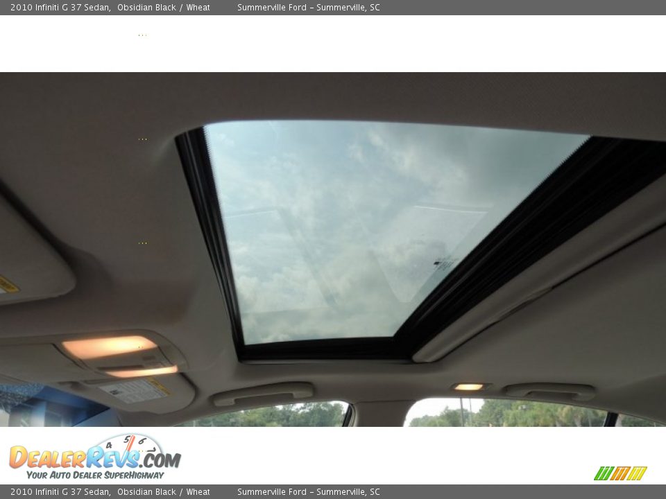 2010 Infiniti G 37 Sedan Obsidian Black / Wheat Photo #4