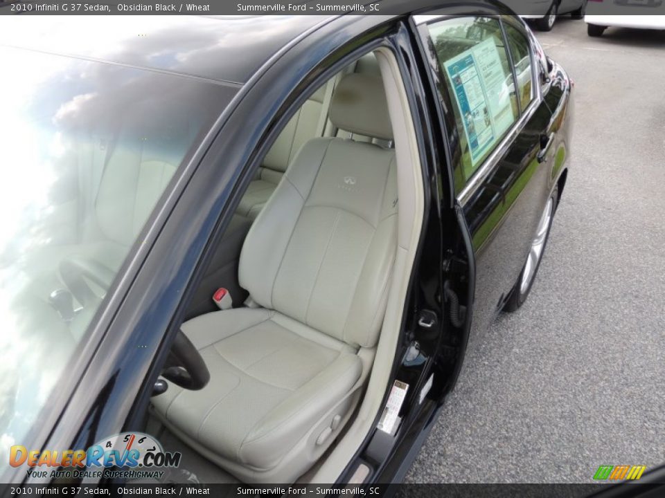 2010 Infiniti G 37 Sedan Obsidian Black / Wheat Photo #5