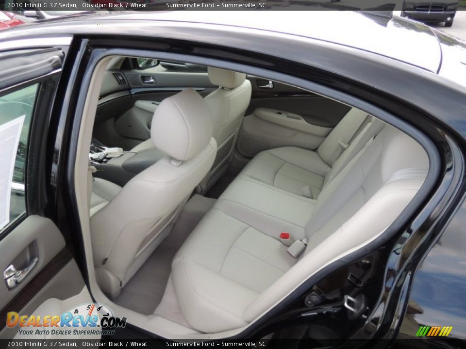 2010 Infiniti G 37 Sedan Obsidian Black / Wheat Photo #7