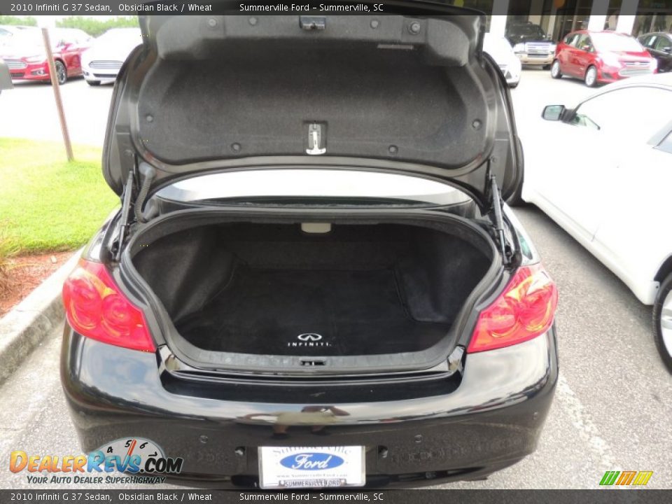 2010 Infiniti G 37 Sedan Obsidian Black / Wheat Photo #13