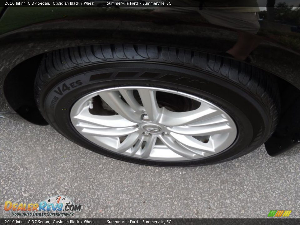 2010 Infiniti G 37 Sedan Obsidian Black / Wheat Photo #15