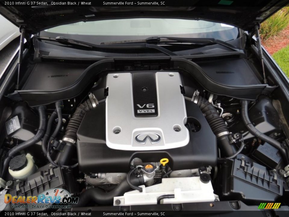 2010 Infiniti G 37 Sedan Obsidian Black / Wheat Photo #17