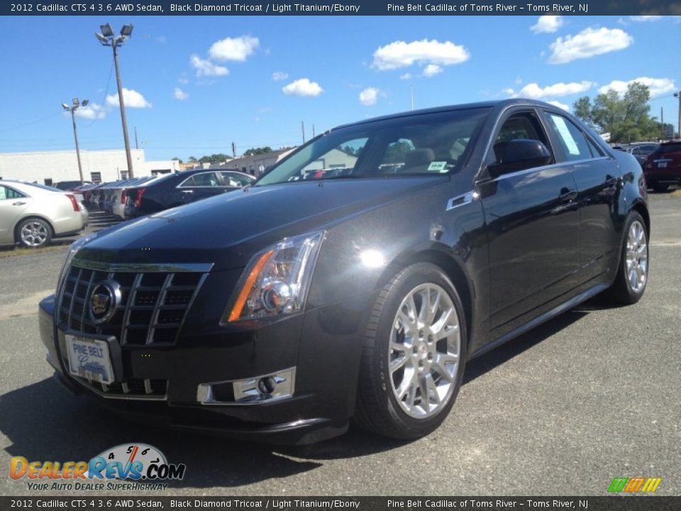 2012 Cadillac CTS 4 3.6 AWD Sedan Black Diamond Tricoat / Light Titanium/Ebony Photo #1