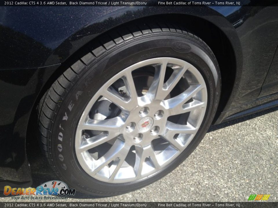 2012 Cadillac CTS 4 3.6 AWD Sedan Black Diamond Tricoat / Light Titanium/Ebony Photo #3