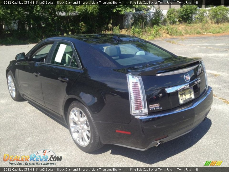 2012 Cadillac CTS 4 3.6 AWD Sedan Black Diamond Tricoat / Light Titanium/Ebony Photo #5