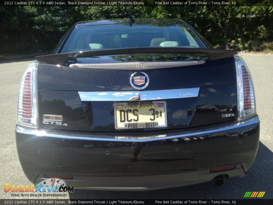 2012 Cadillac CTS 4 3.6 AWD Sedan Black Diamond Tricoat / Light Titanium/Ebony Photo #6