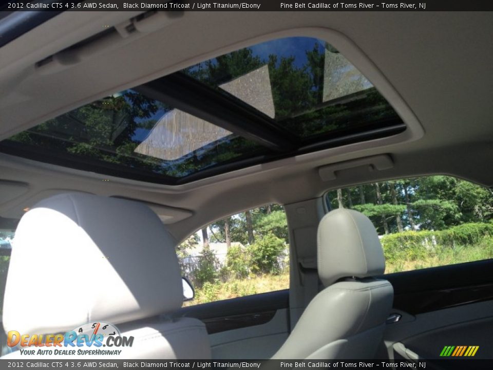 2012 Cadillac CTS 4 3.6 AWD Sedan Black Diamond Tricoat / Light Titanium/Ebony Photo #8