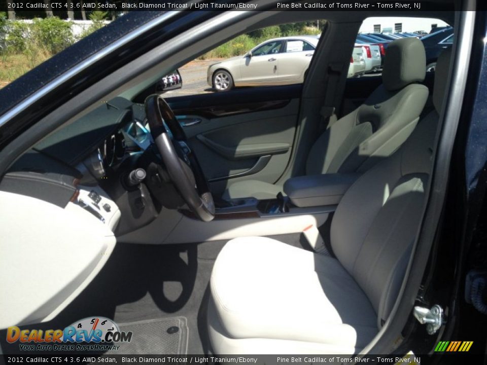 2012 Cadillac CTS 4 3.6 AWD Sedan Black Diamond Tricoat / Light Titanium/Ebony Photo #10