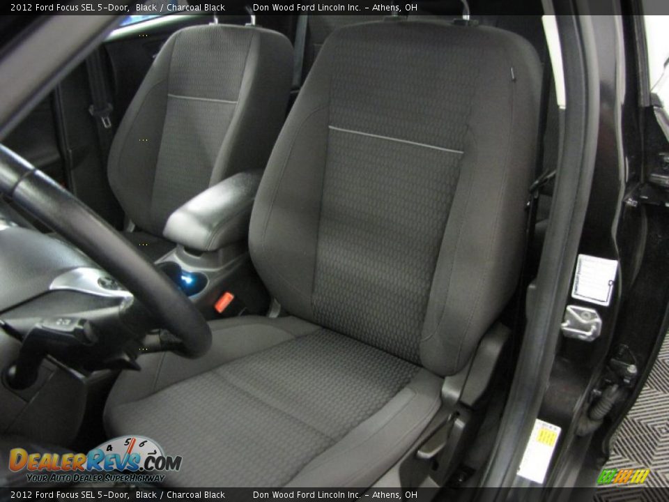 2012 Ford Focus SEL 5-Door Black / Charcoal Black Photo #6