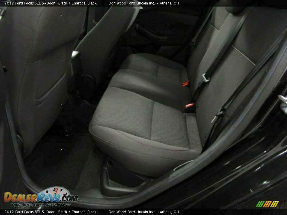 2012 Ford Focus SEL 5-Door Black / Charcoal Black Photo #7