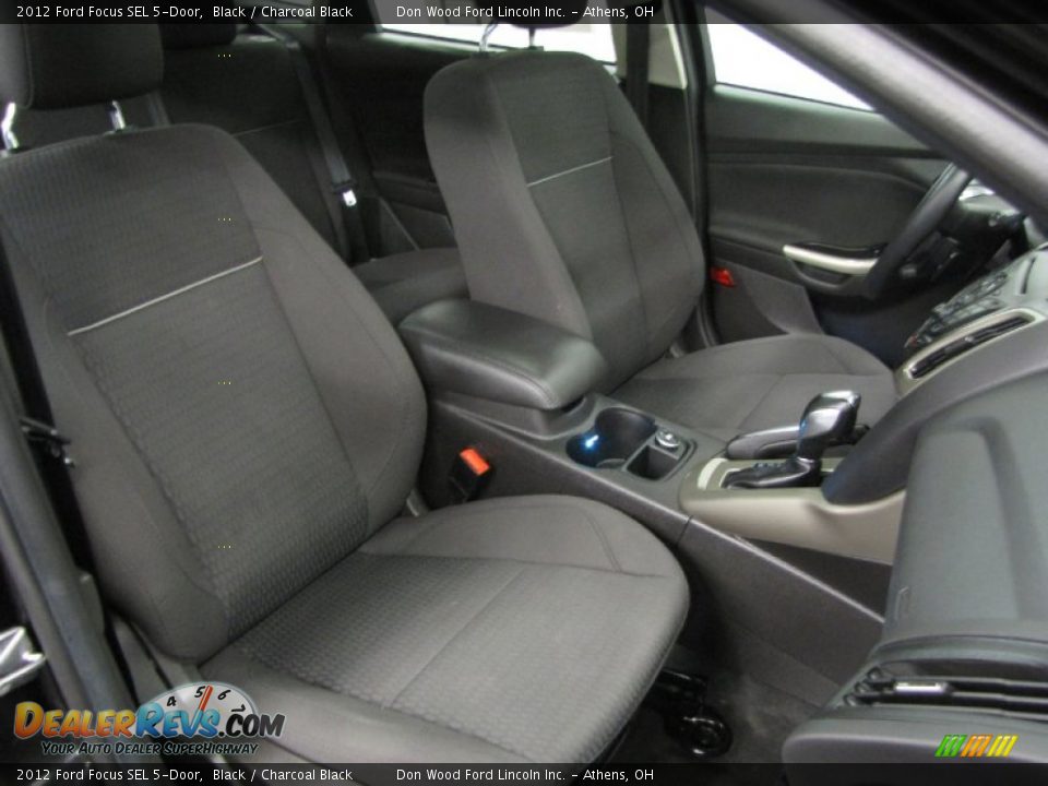 2012 Ford Focus SEL 5-Door Black / Charcoal Black Photo #9