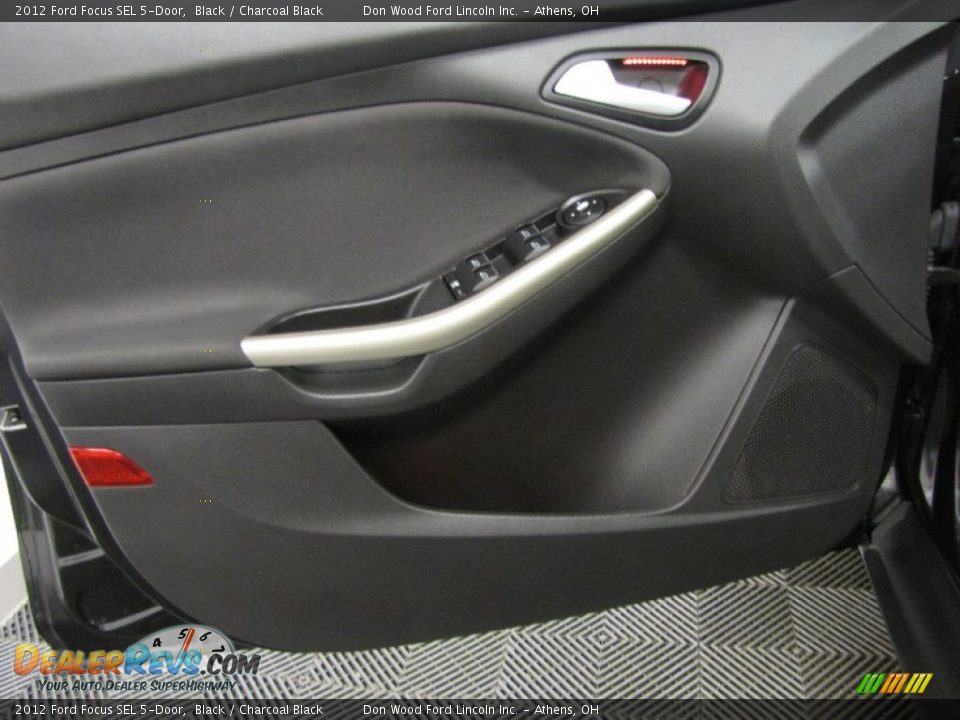 2012 Ford Focus SEL 5-Door Black / Charcoal Black Photo #10
