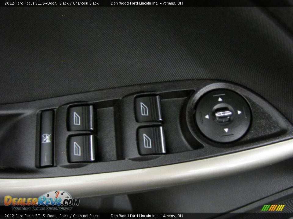 2012 Ford Focus SEL 5-Door Black / Charcoal Black Photo #11