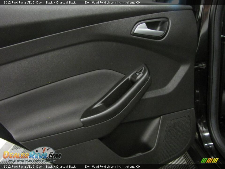 2012 Ford Focus SEL 5-Door Black / Charcoal Black Photo #12